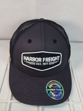 Harbor Freight Trucker Hat Special Edition Charcoal Gray Snapback Cap NWT
